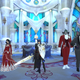 The paladin and two gentlemen who oversaw the occasion along with the new couple.